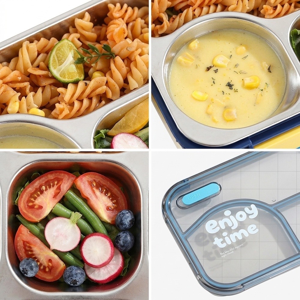 Meal Prep Yellow - علبة طعام من الفولاذ المقاوم للصدأ