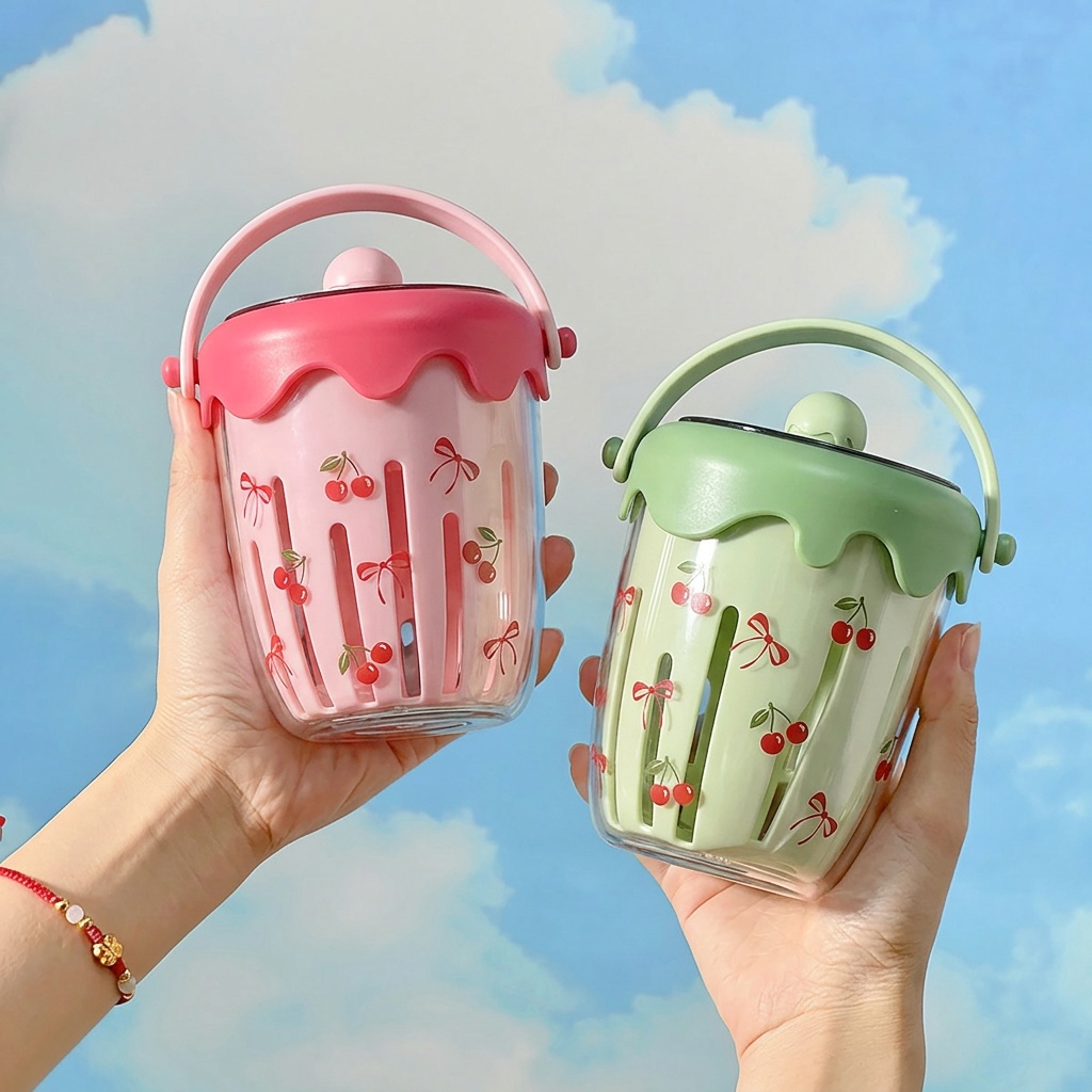 Meal Prep Yogurt Cups - حاويات بلاستيكية للشوفان المطبوخ مع أغطية،
