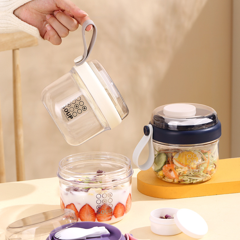 كوب سلطة قابل لإعادة الاستخدام - مراجعة Meal Prep Yogurt Cups وسعره