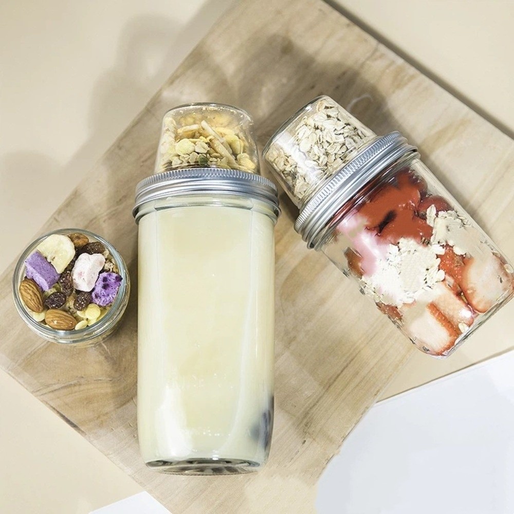 أكواب زبادي مزدوجة الطبقات مان - مراجعة Meal Prep Yogurt Cups وسعره