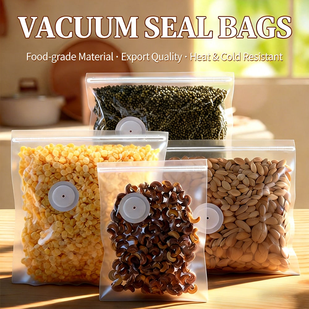 30 قطعة من أكياس التفريغ القاب - مراجعة Meal Prep Vacuum Seal وسعره