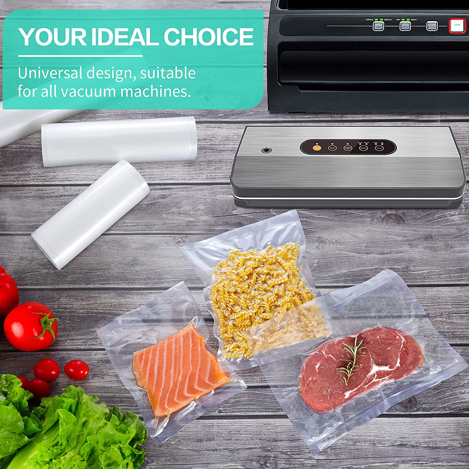 أكياس مطبخ للتفريغ الهوائي، أك - مراجعة Meal Prep Vacuum Seal وسعره