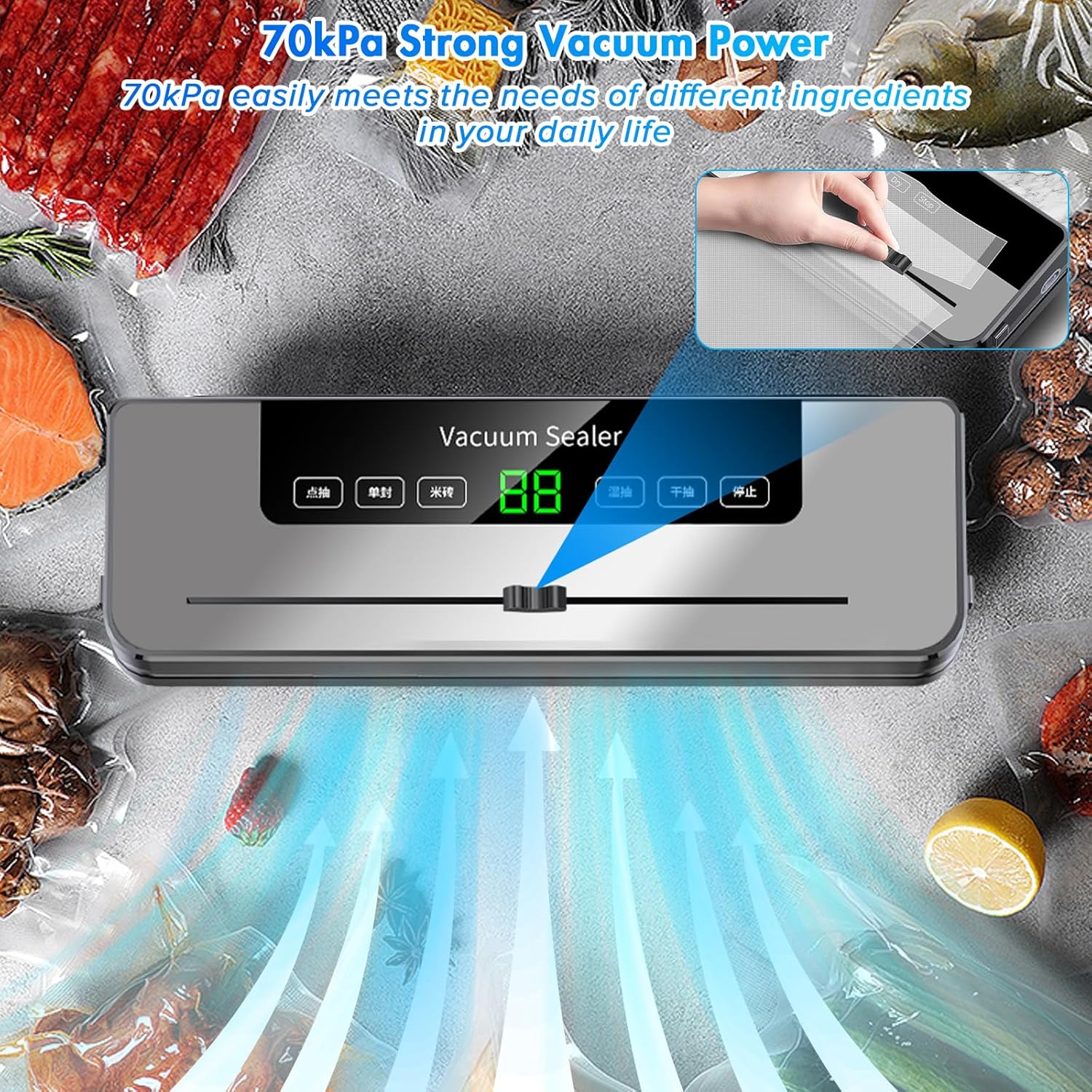 ماكينة ختم الفراغ مع 10 أكياس  - مراجعة Meal Prep Vacuum Seal وسعره