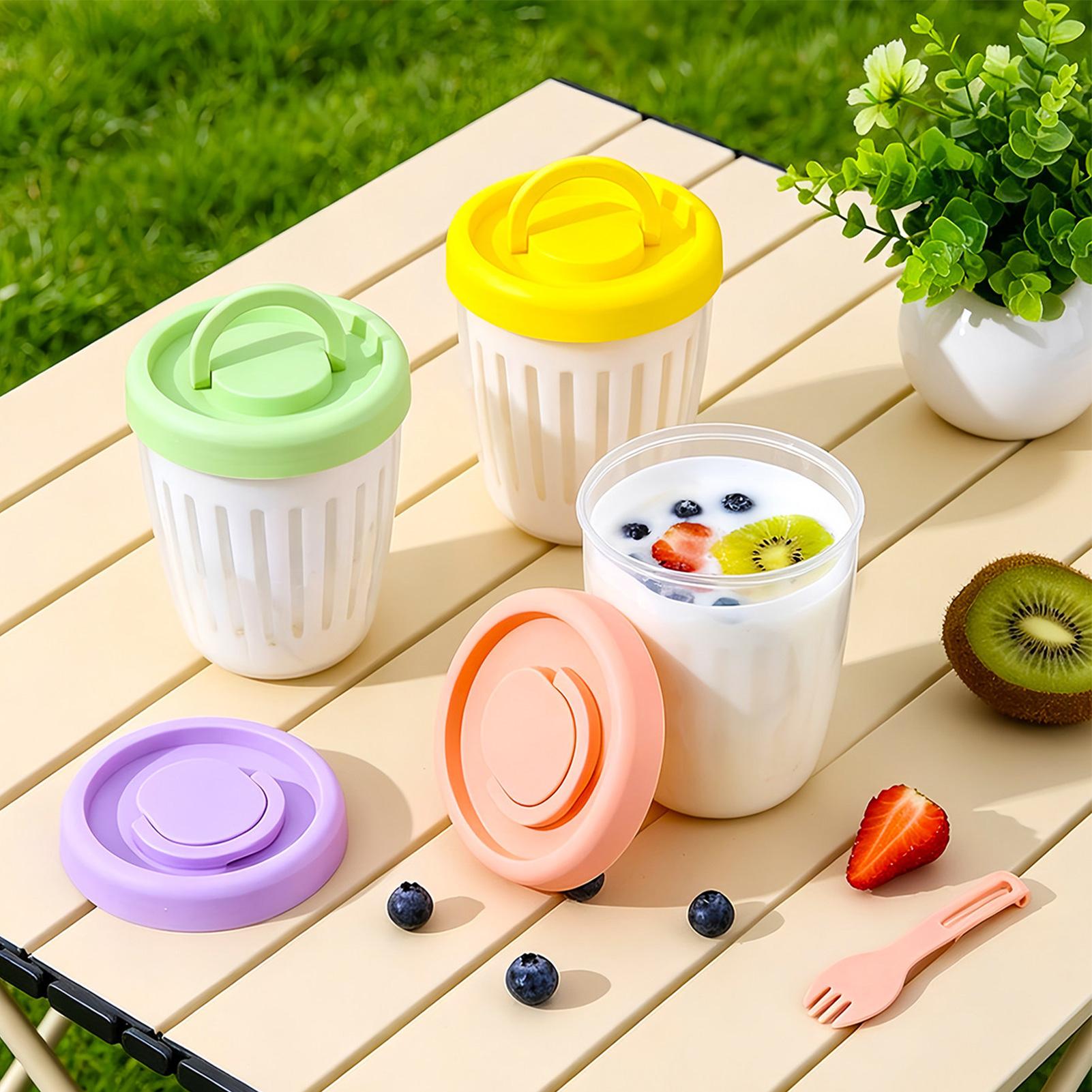 أكواب زبادي بأغطية محكمة الإغل - مراجعة Meal Prep Yogurt Cups وسعره